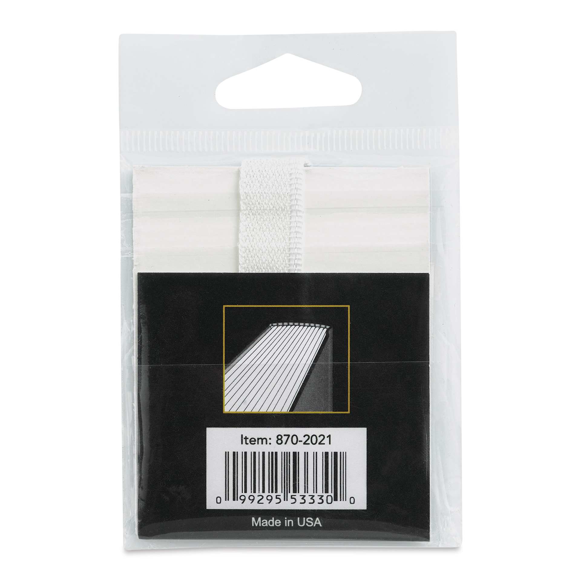 Lineco White Silk Headband (back of packaging)
