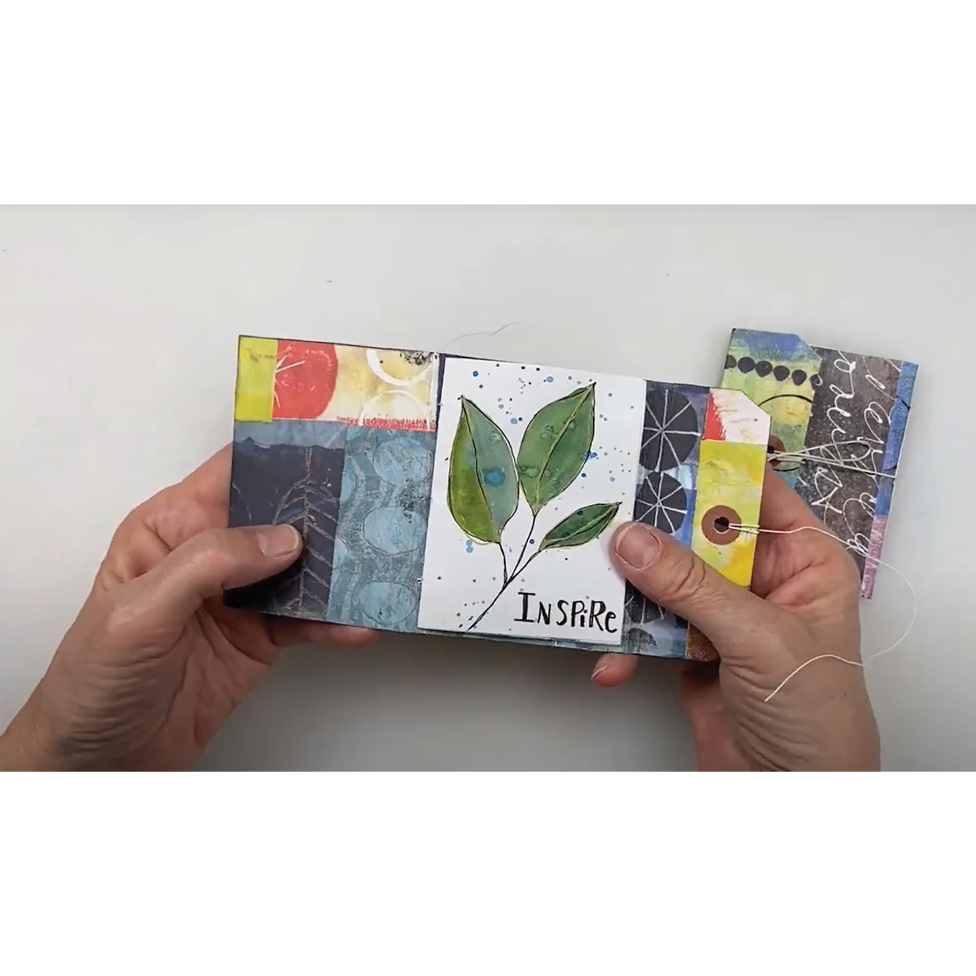 Yasutomo Tag Book Kit, open finished book