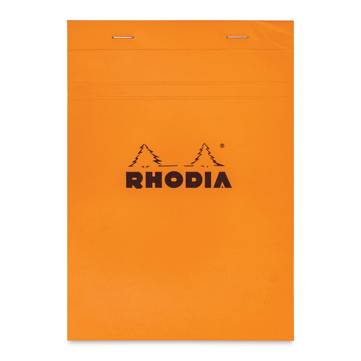 Rhodia Top-Stapled Notepad - Orange, Graph, 6" x 8-1/4"