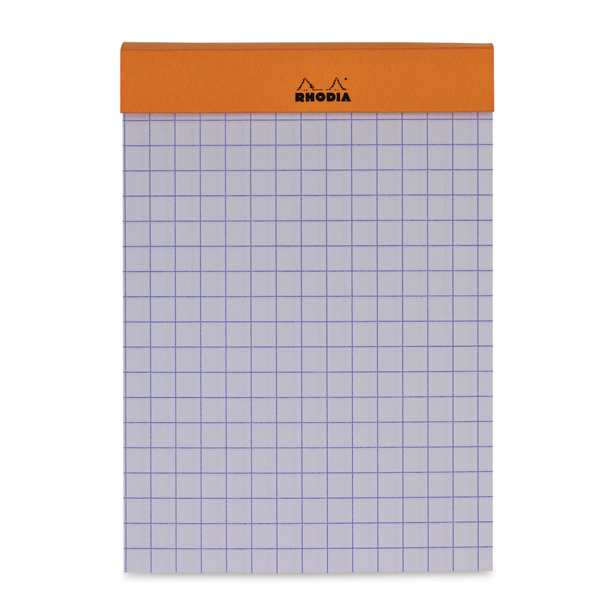 Rhodia Top-Stapled Notepad - Orange, Graph, 3" x 4" (example of paper)