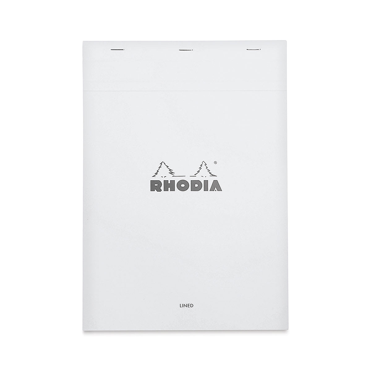 Rhodia Top-Stapled Notepad - Ice, Lined, 8-1/4" x 11-3/4" (Front cover)