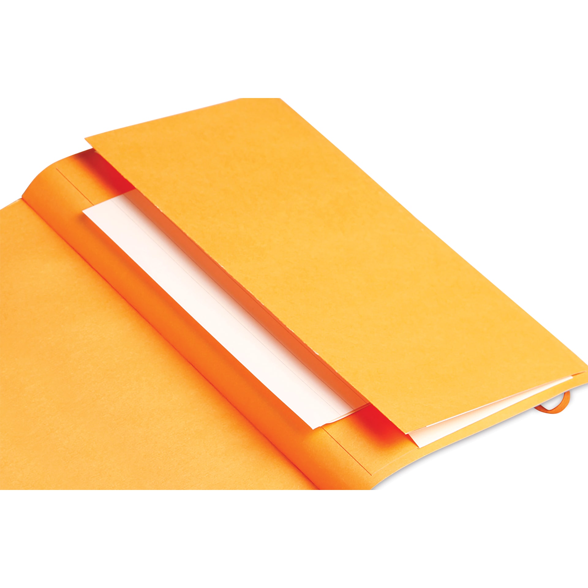 Rhodia Dotted Goalbook - 5-1/2" x 8-3/4", Orange, pocket