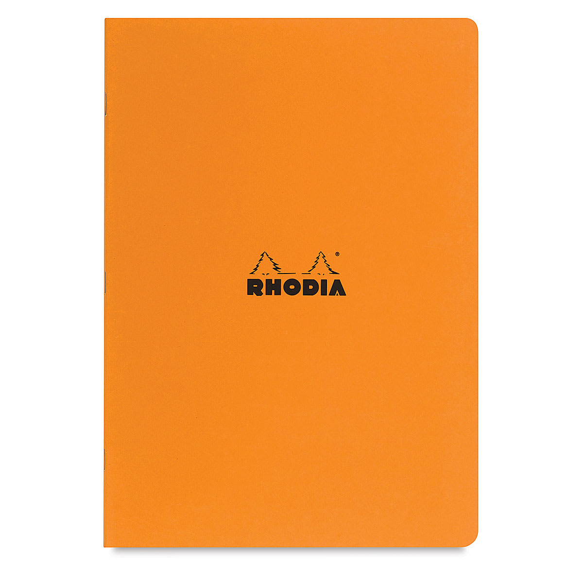 Rhodia Classic Staplebound Notebook - Orange, 11-3/4" x 8-1/4", Lined