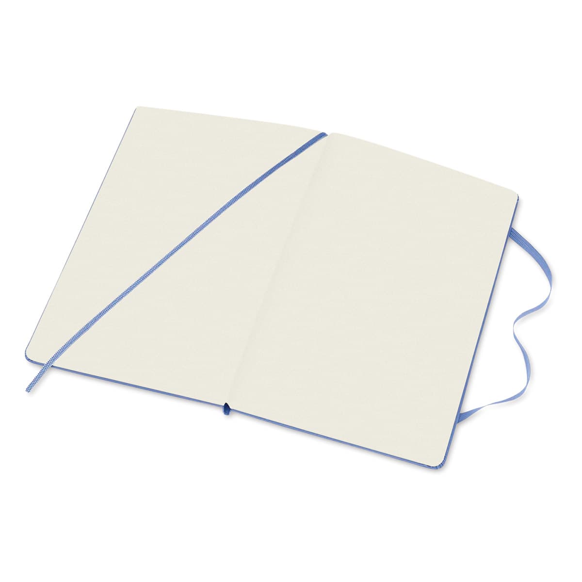 Moleskine Classic Hardcover Notebook - Hydrangea, Blank, 8-1/4" x 5" (open)