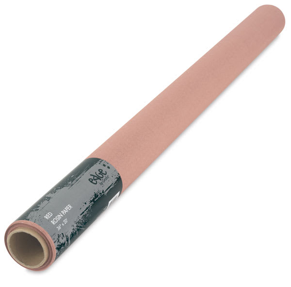 Grafix Edge Rosin Paper - Packaged Roll with label at angle

