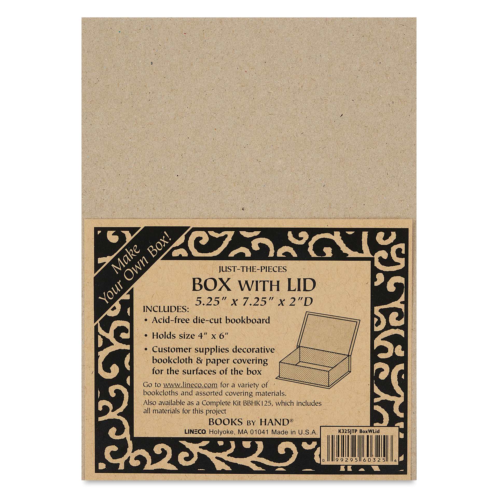 Books By Hand Just-the-Pieces Box With Lid front of packaging
