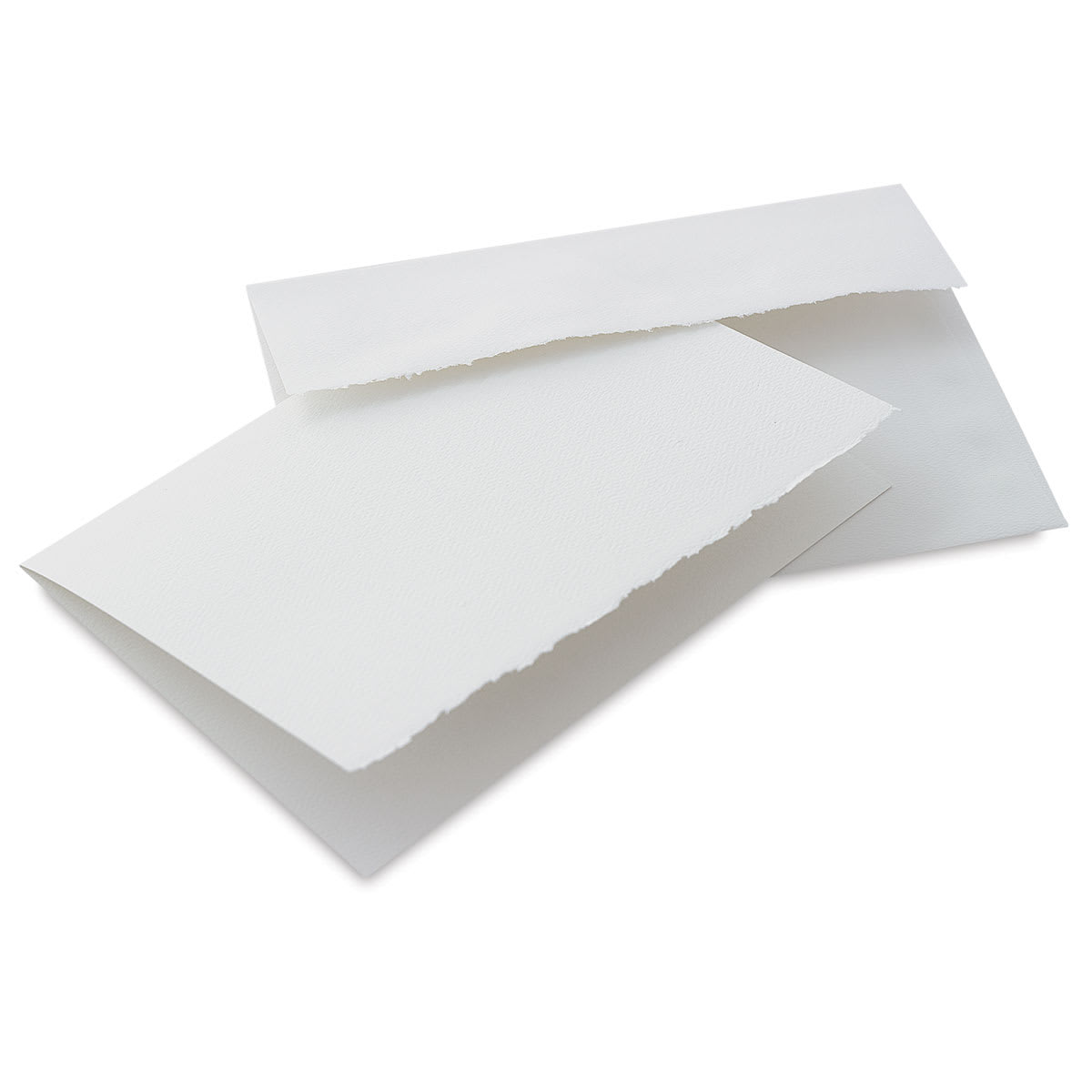 Strathmore Creative Cards and Envelopes - Full Size, Fluorescent White with Deckle, card and envelope Strathmore Creative Cards and Envelopes - Full Size, Fluorescent White with Deckle, card and envelope
