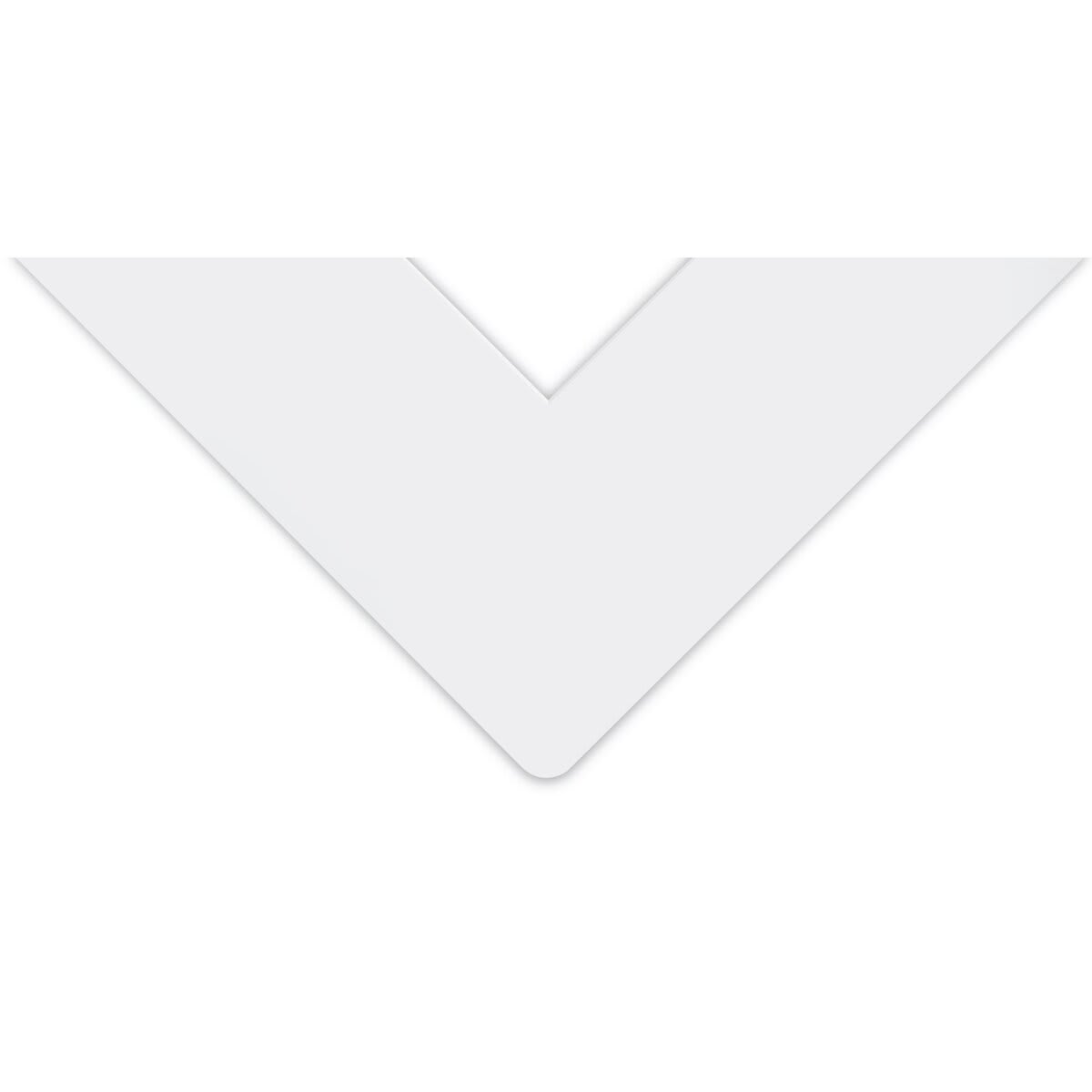 Bainbridge Artcare Essentials Matboard - Corner of Solid White color Bainbridge Artcare Essentials Matboard - Corner of Solid White color