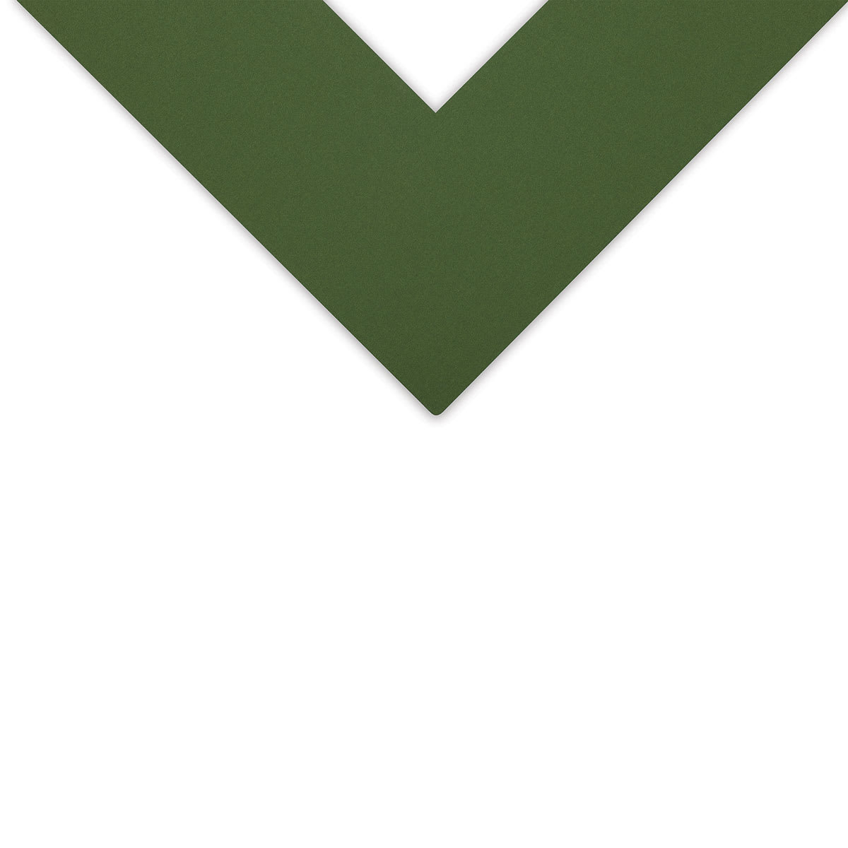 Decorative Cream Core Matboard - 32'' x 40'', Dark Green Decorative Cream Core Matboard - 32'' x 40'', Dark Green