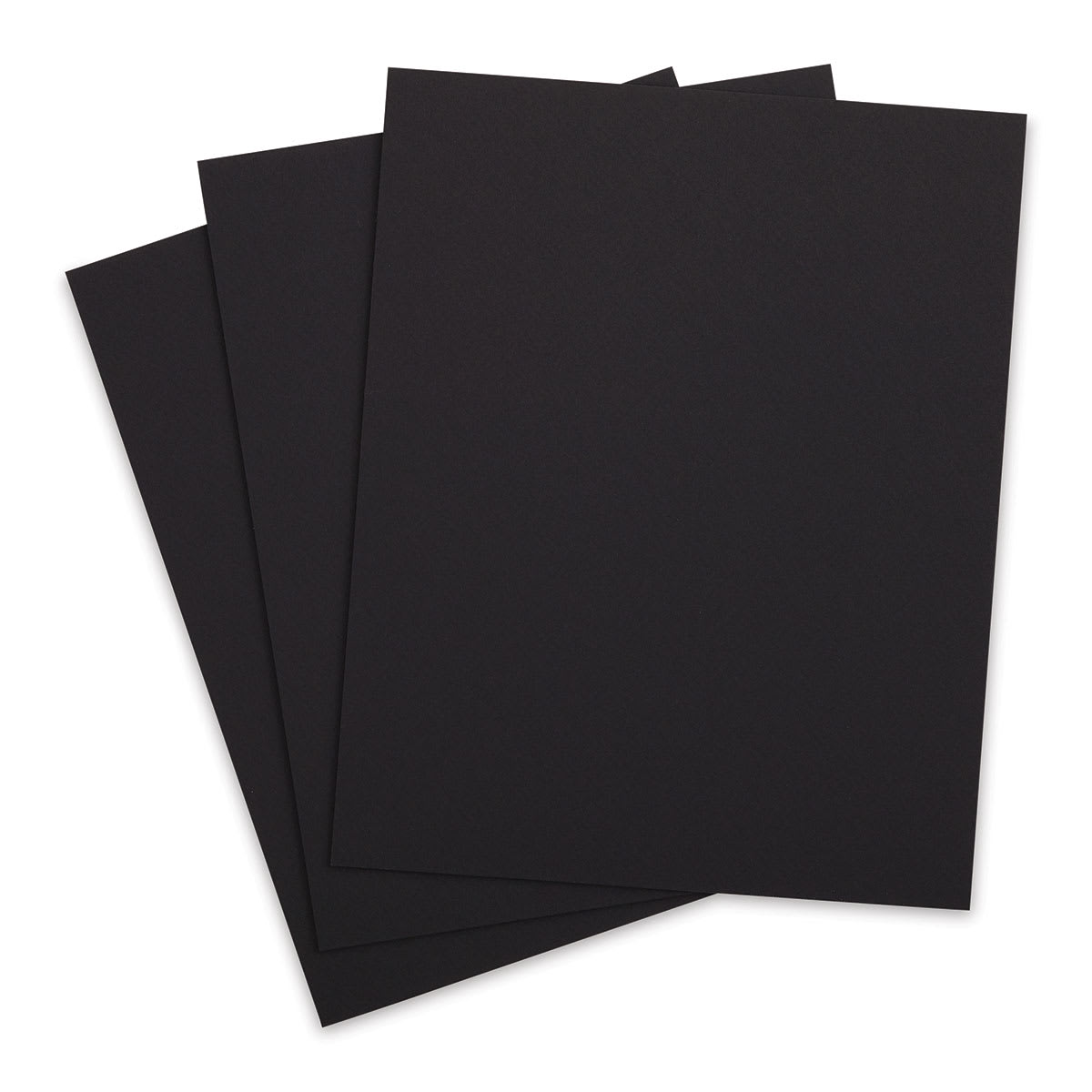 Crescent Textured Black Art Boards - 3 Boards shown fanned