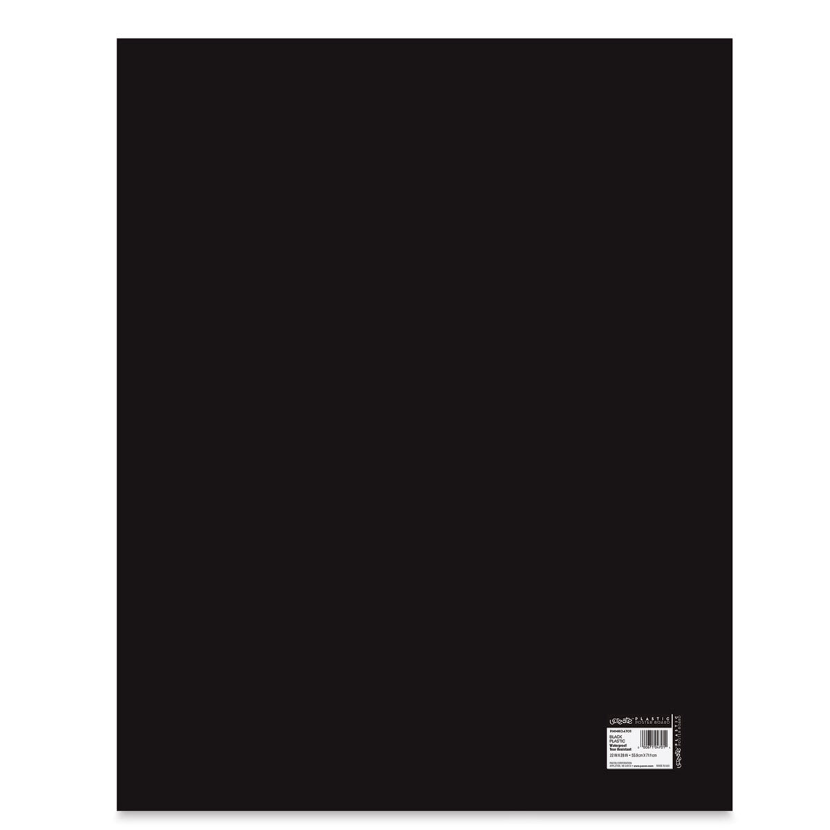 Pacon UCreate Plastic Posterboard - Black, 22" x 28"