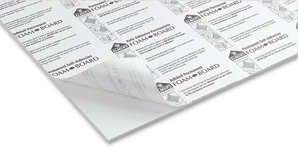 Quick-Stik Self-Adhesive form Board - Self-Adhesive Foamboard, Each, Permanent 