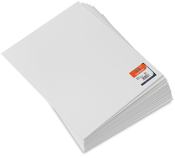 White Foam Board - Top view of components of Package of 12 shown in a stack White Foam Board - Top view of components of Package of 12 shown in a stack