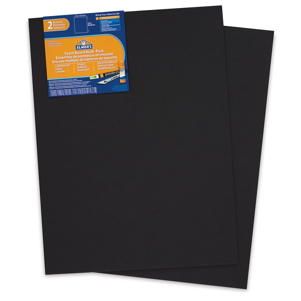 Blackcore Foam Board, Pkg of 2 18" x 24" Inside of Package Blackcore Foam Board, Pkg of 2 18" x 24" Inside of Package