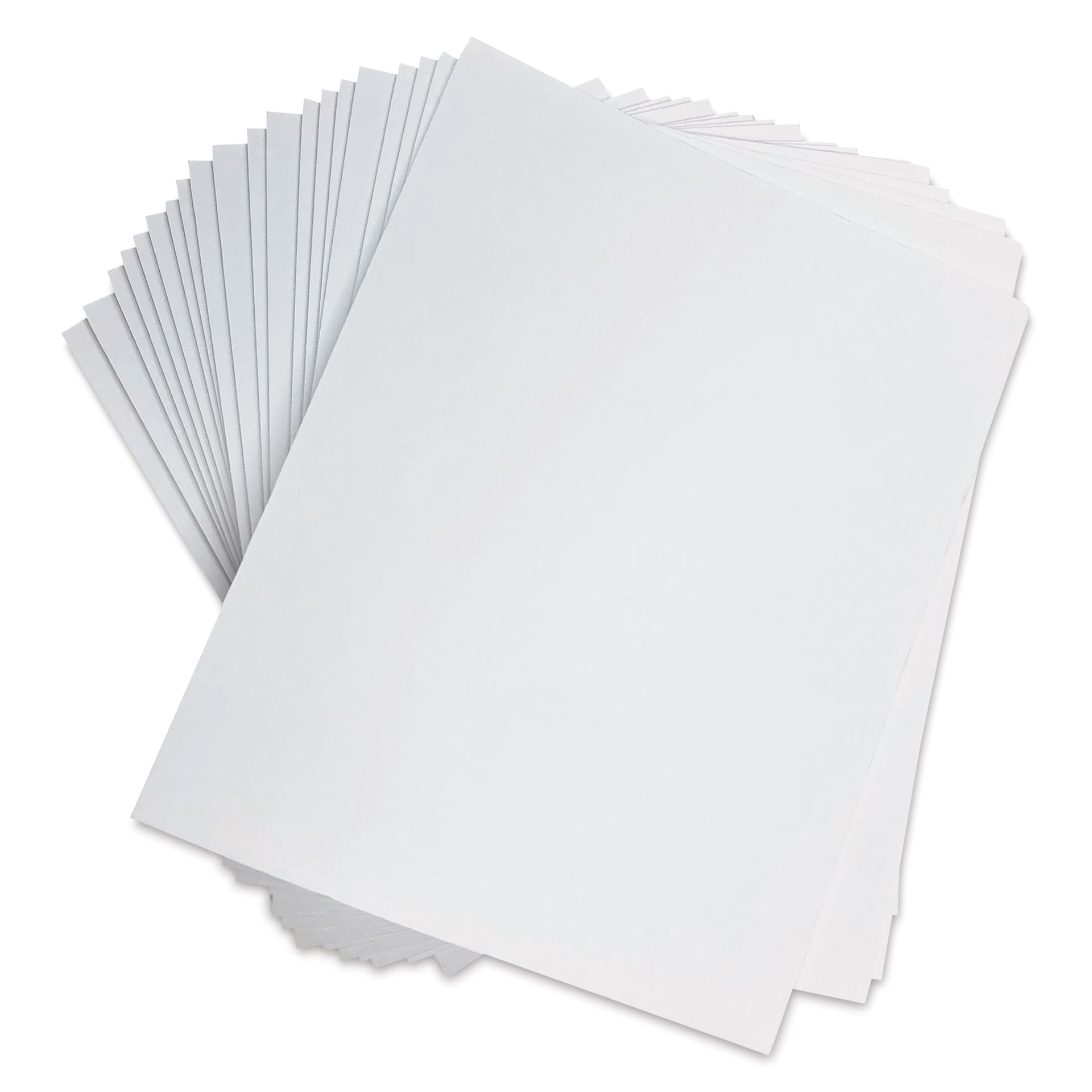 Flipside White Foam Boards - 11" x 14" x 3/16", Pkg of 25, fanned out