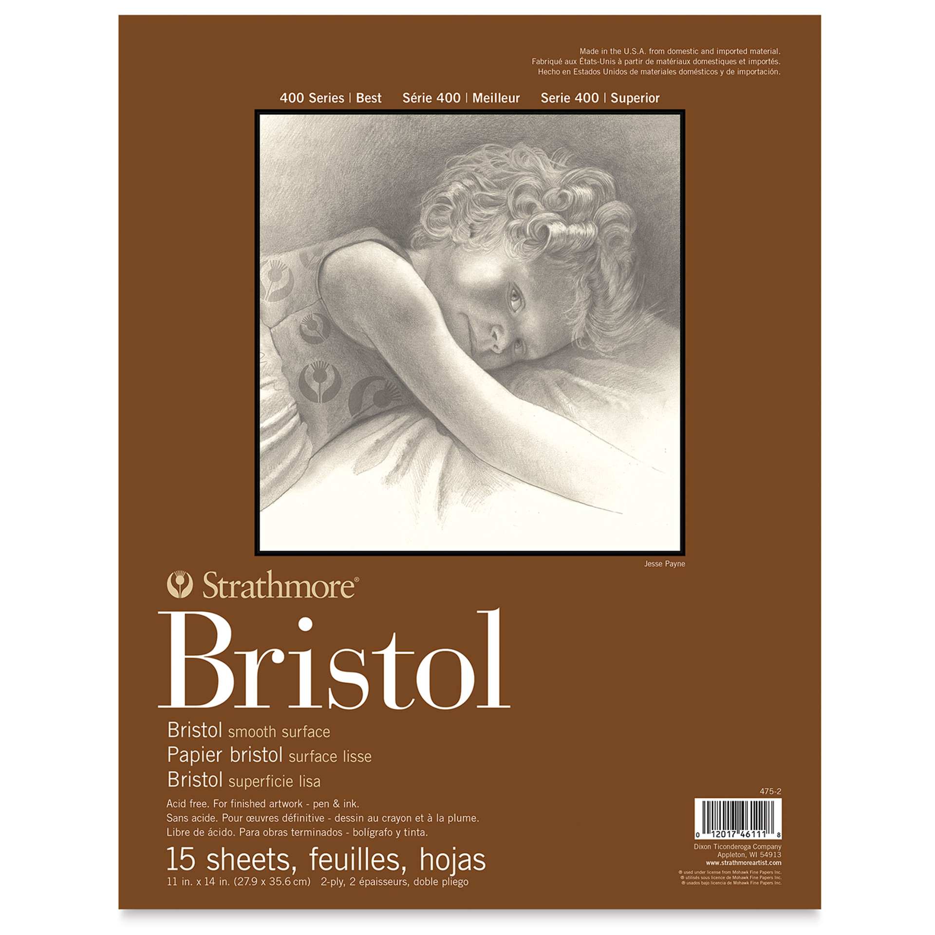 Strathmore Bristol Pad - 11" x 14", Smooth, front cover