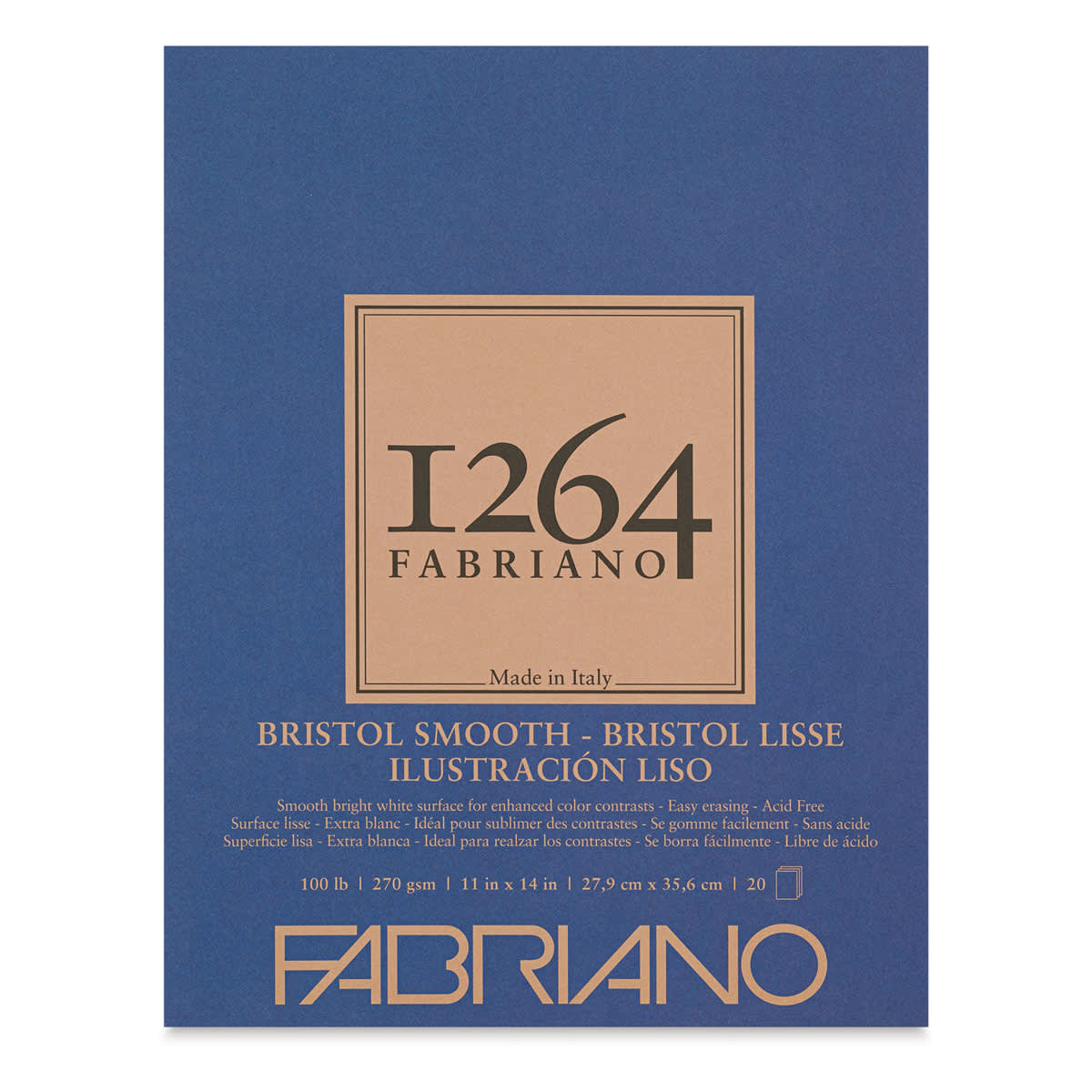 Fabriano 1264 Bristol Pad - 11" x 14", Smooth Fabriano 1264 Bristol Pad - 11" x 14", Smooth