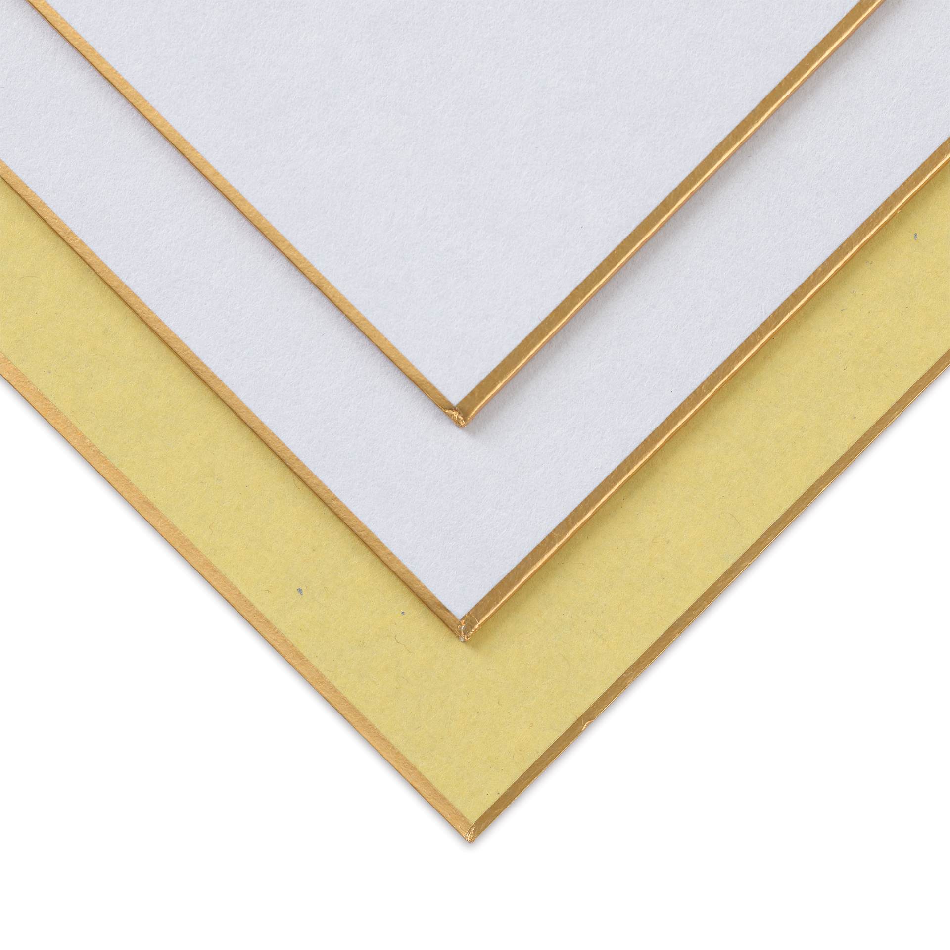 Aitoh Hosho Paper Shikishi Boards - 7" x 8-1/4", Pkg of 3, front and back of boards