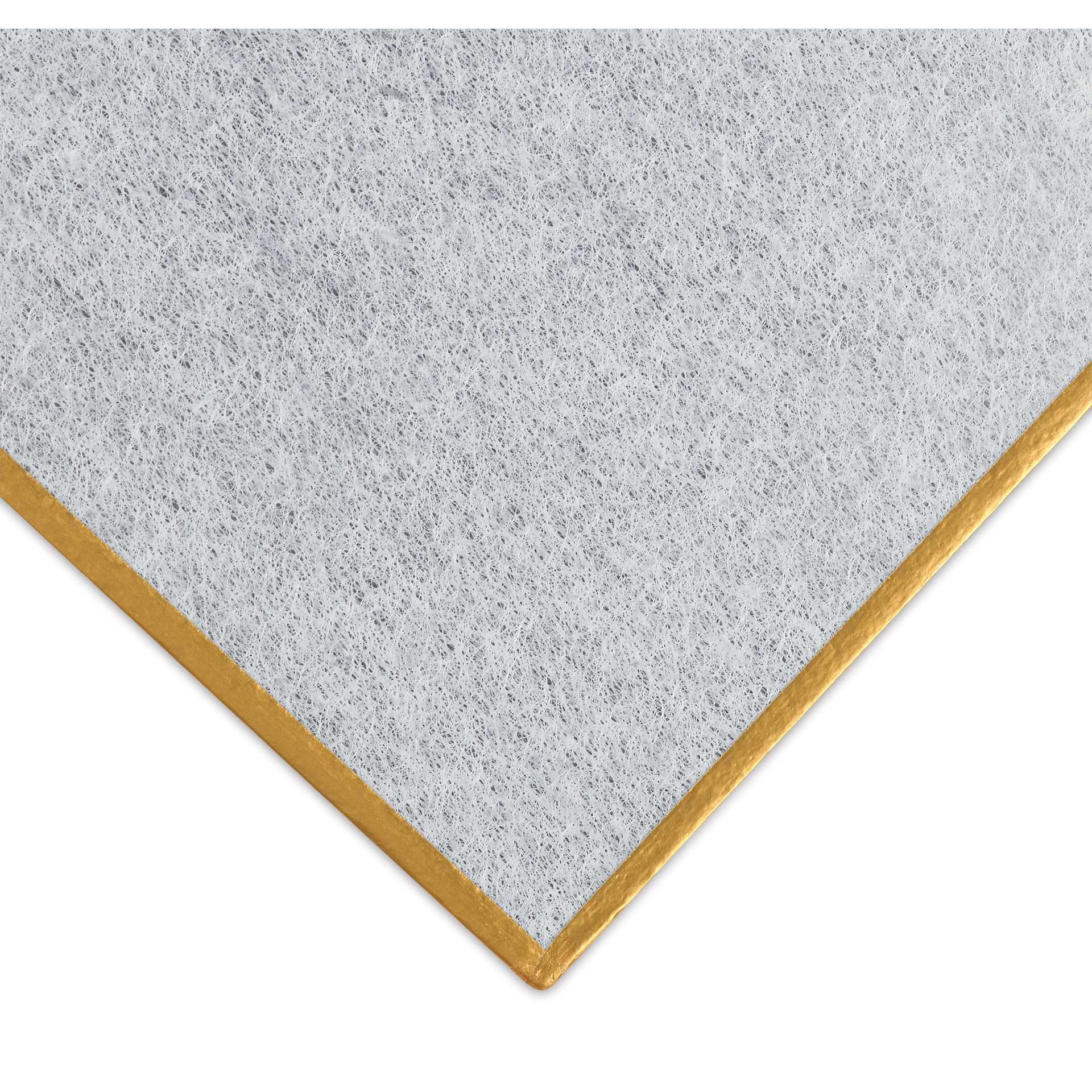 Aitoh Silver Paper Shikishi Boards - 9-1/2" x 10-3/4", Pkg of 2, corner of board