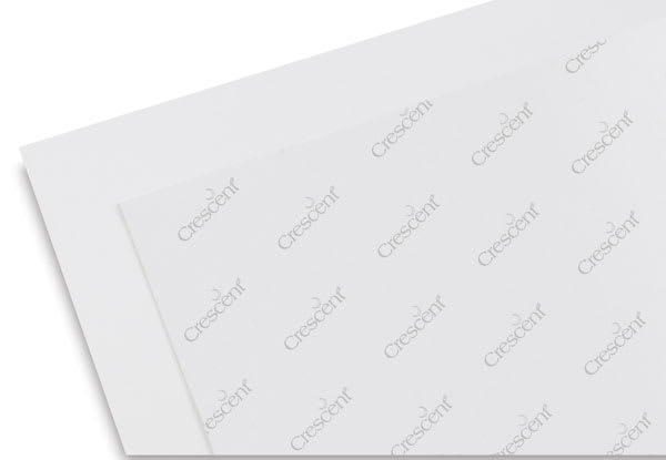 Crescent No. 110 Cold Press Illustration Board - Corners of front and back of 2 boards shown Crescent No. 110 Cold Press Illustration Board - Corners of front and back of 2 boards shown
