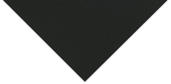 Canson Black Drawing Art Board - Closeup of corner of board to show color and texture