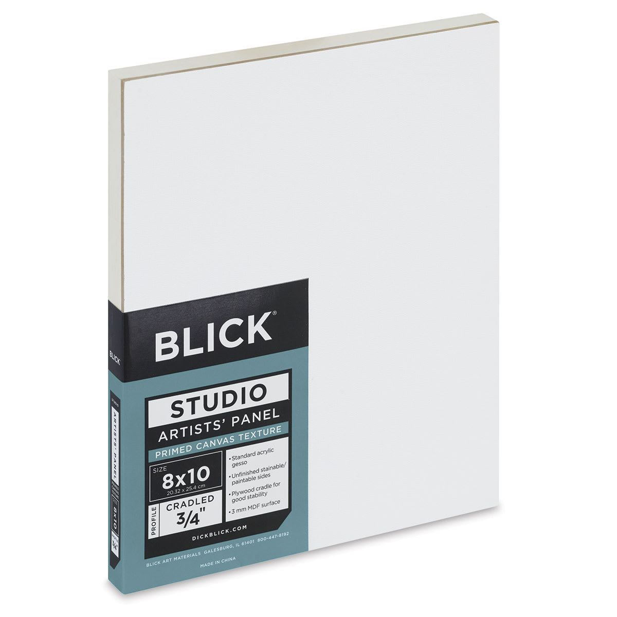 Blick Studio Artists' Board - 8" x 10" x 3/4", Traditional angled