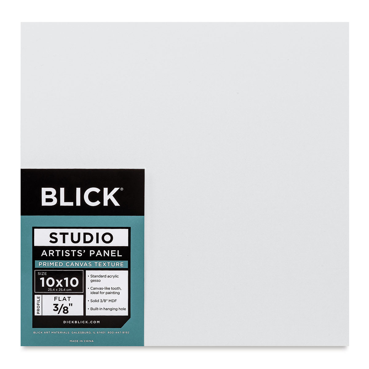 Blick Studio Artists' Board - 10" x 10" x 3/8", Flat front