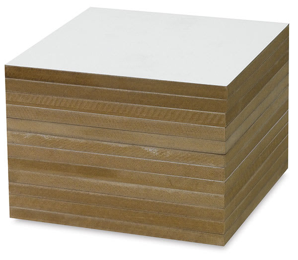 Blick Project Panel Class Packs - Angled view of 12 panels in stack