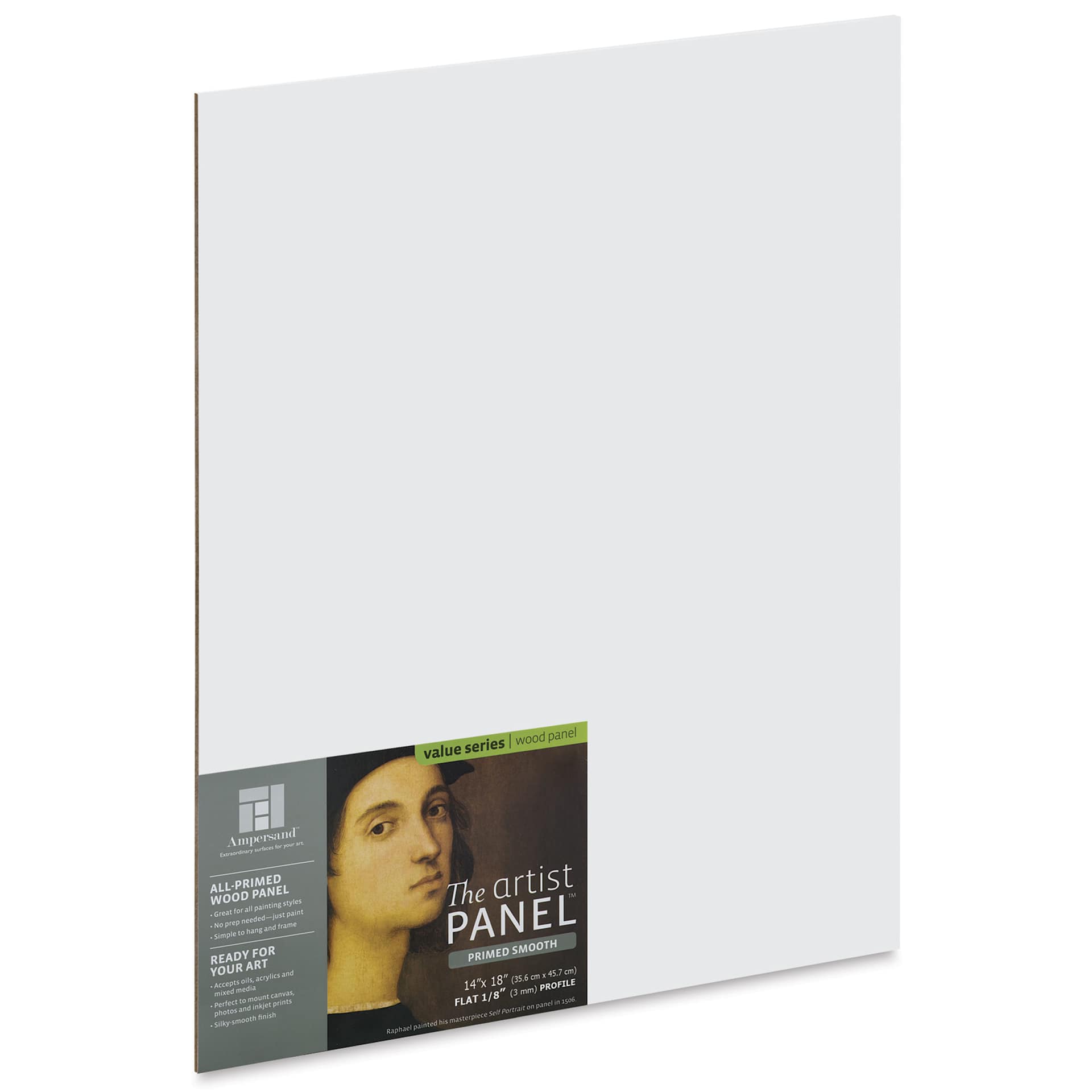 Ampersand Value Series Artist Panel - Smooth, 14" x 18", 1/8" Profile