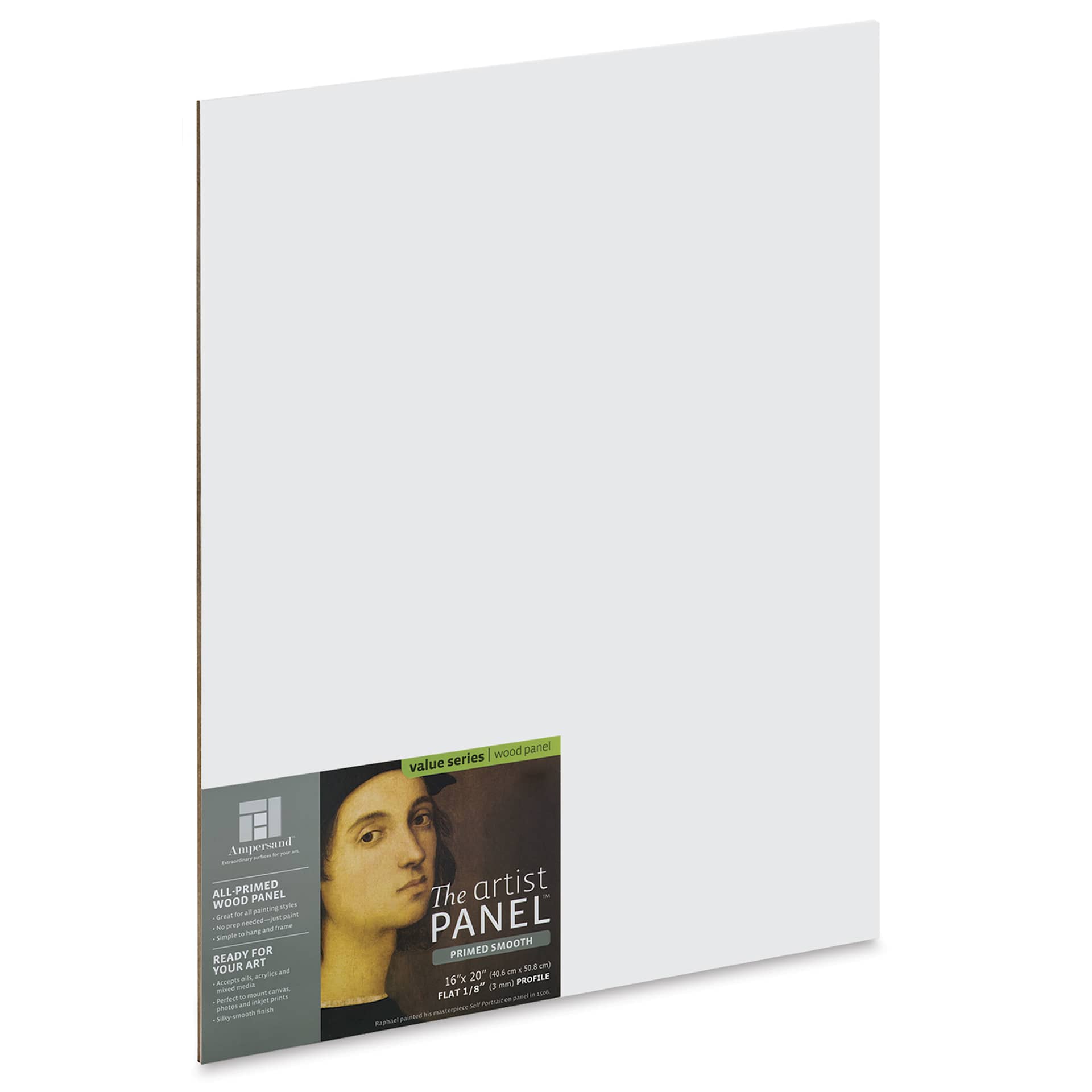 Ampersand Value Series Artist Panel - Smooth, 16" x 20", 1/8" Profile