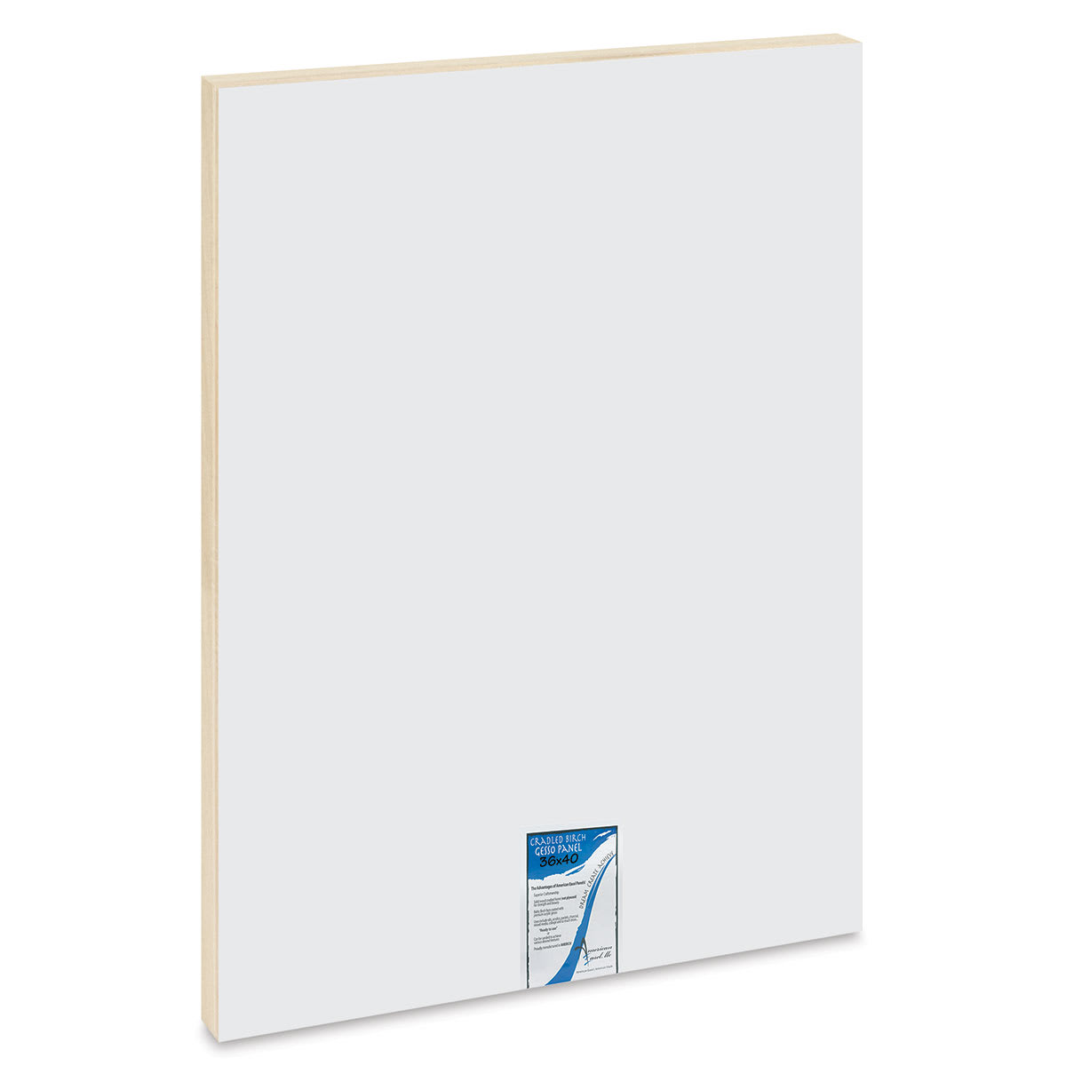 American Easel Gessoed Wood Painting Panel - 36" x 48", 1-5/8 Deep Cradle