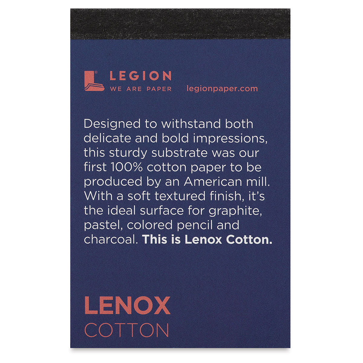 Legion Lenox Cotton Mini Drawing Pad - 2-1/2" x  3-3/4", 15 Sheets