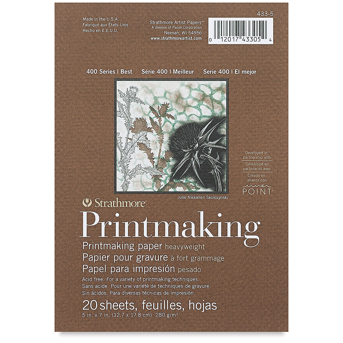 Strathmore 400 Series Printmaking Paper - 5" x 7", 20 Sheets