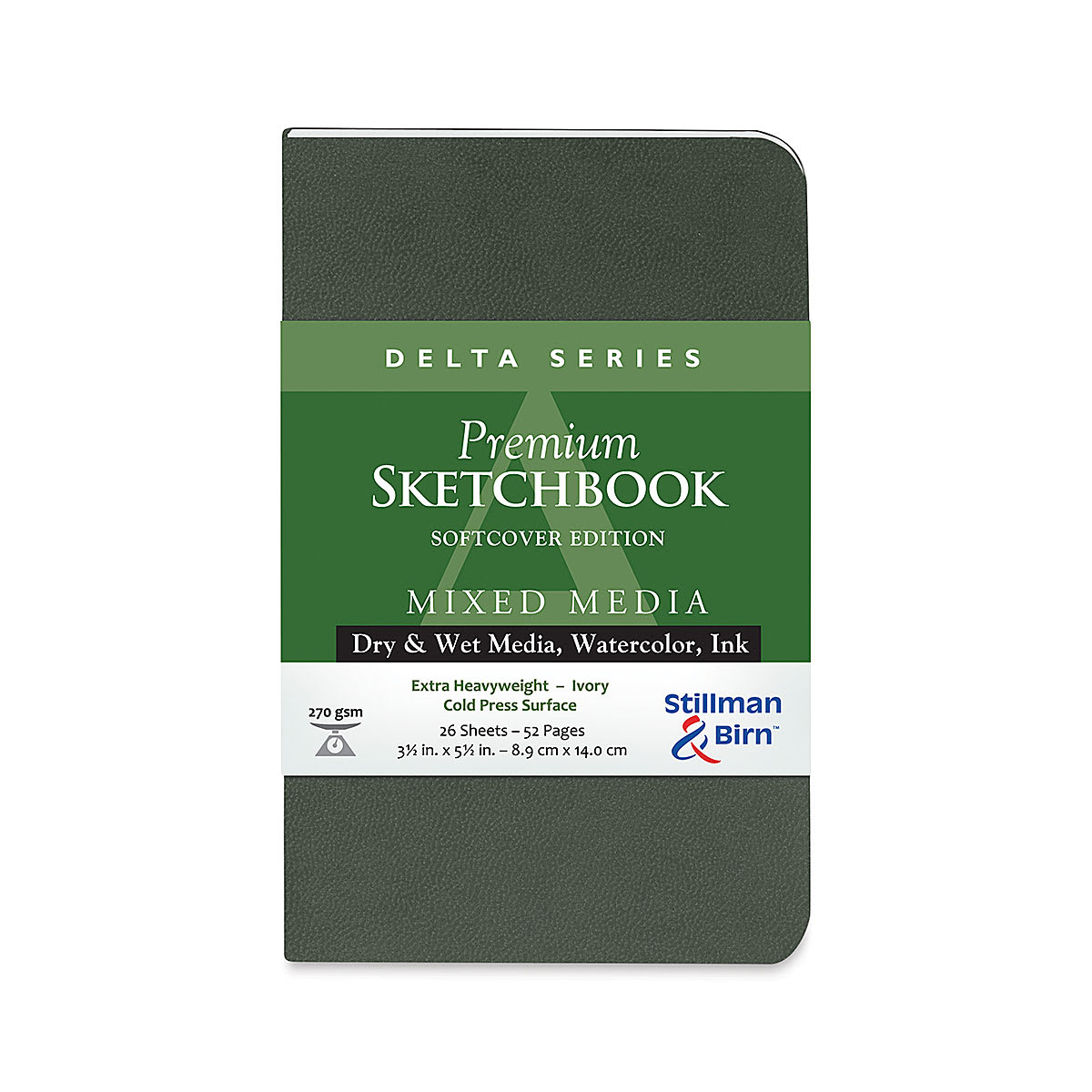 Stillman & Birn Sketchbook - Delta Series, Softcover, 5-1/2" x 3-1/2", Portrait