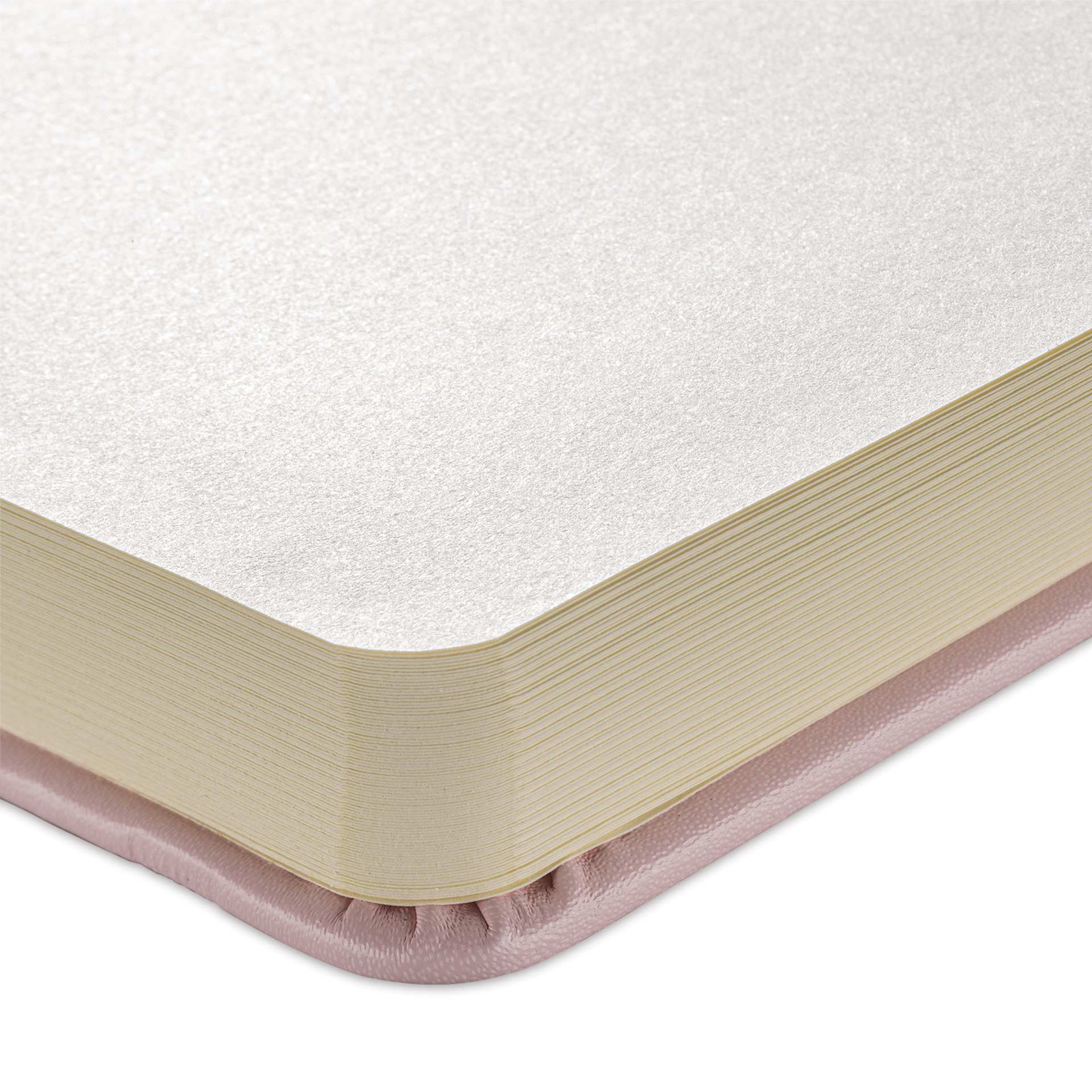 Talens Art Creations Sketchbook - Pastel Pink, 11.7" x 8.3", corner of sketchbook