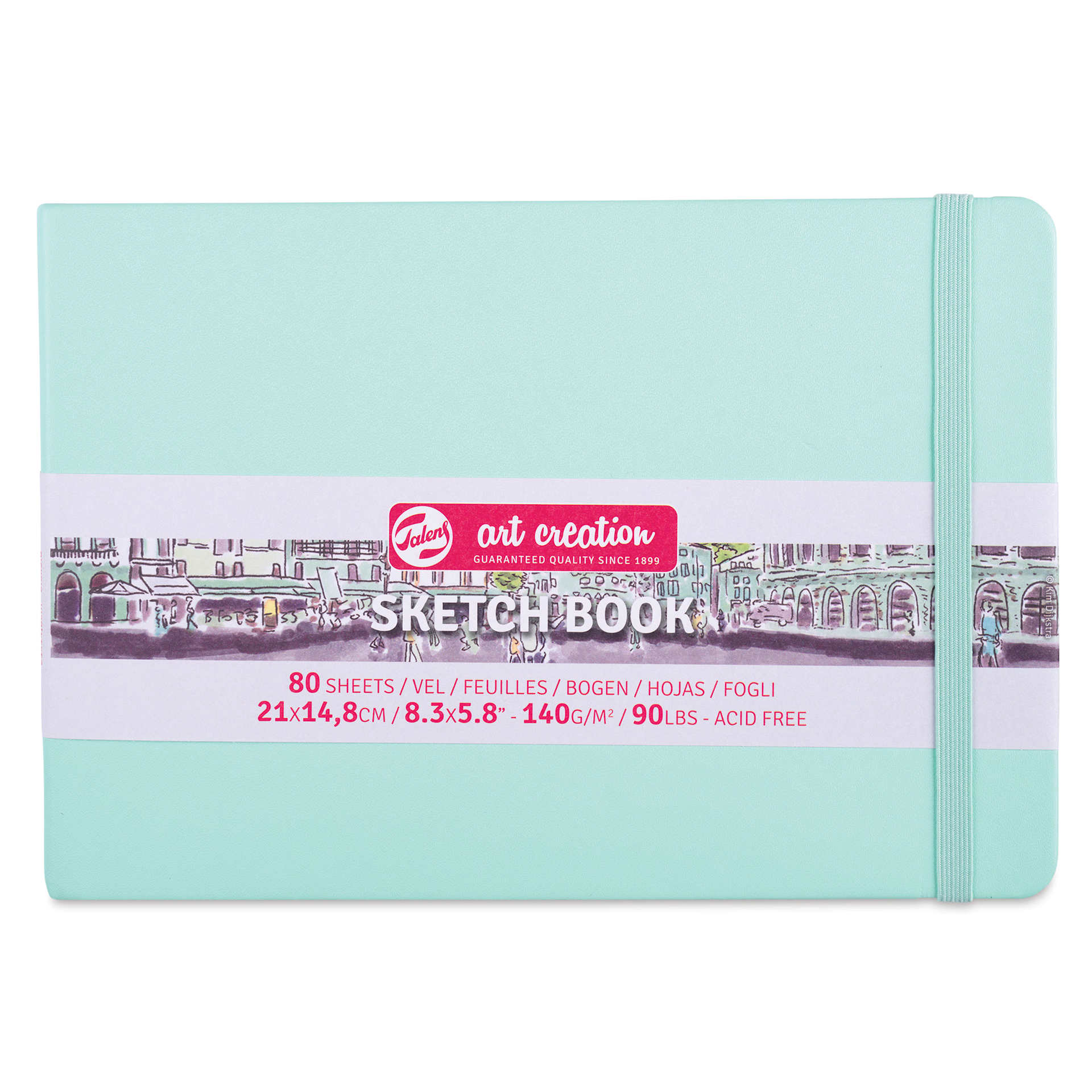 Royal Talens Art Creations Sketchbook - 5.8" x 8.3", Fresh Mint, front