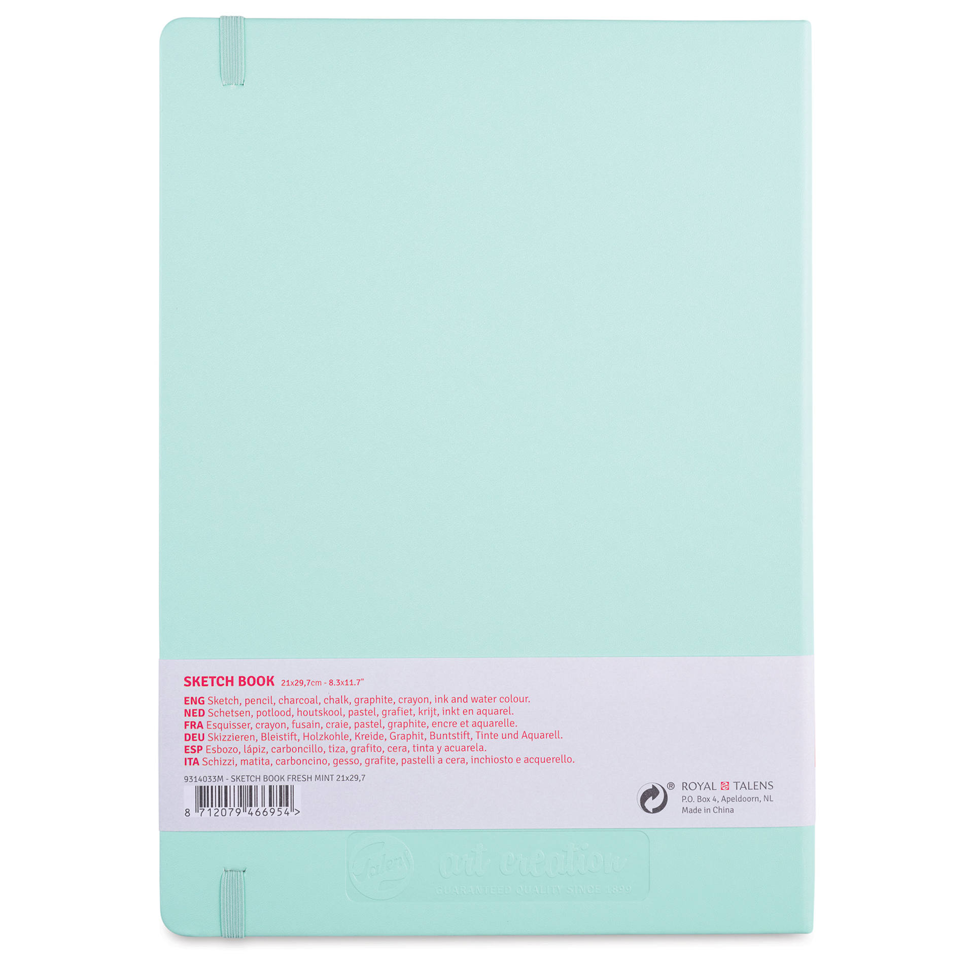 Talens Art Creations Sketchbook - Fresh Mint, 11.7" x 8.3", back cover