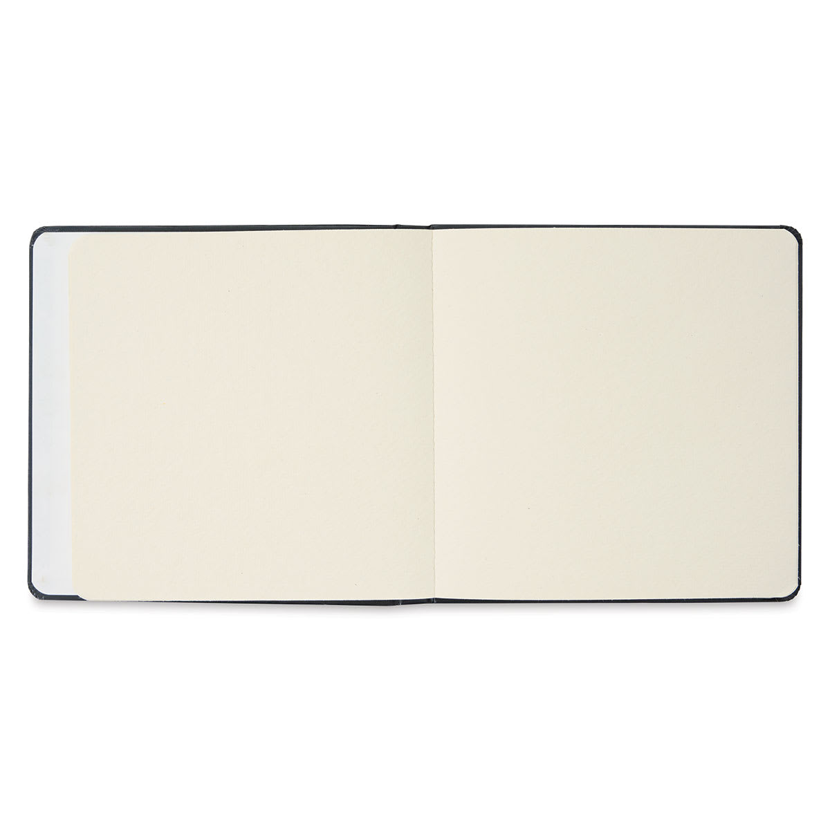 Viviva Hardbound Sketchbook - Natural White, 7-1/2" x 7-1/2", 140 lb (open to show paper)