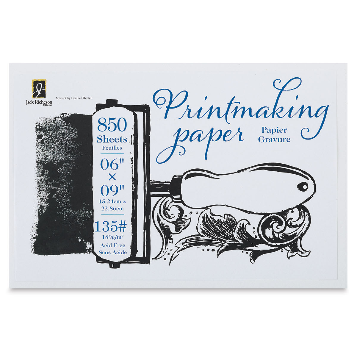 Richeson Bulk Printmaking Paper - 6" x 9", 850 Sheets, 135 lb