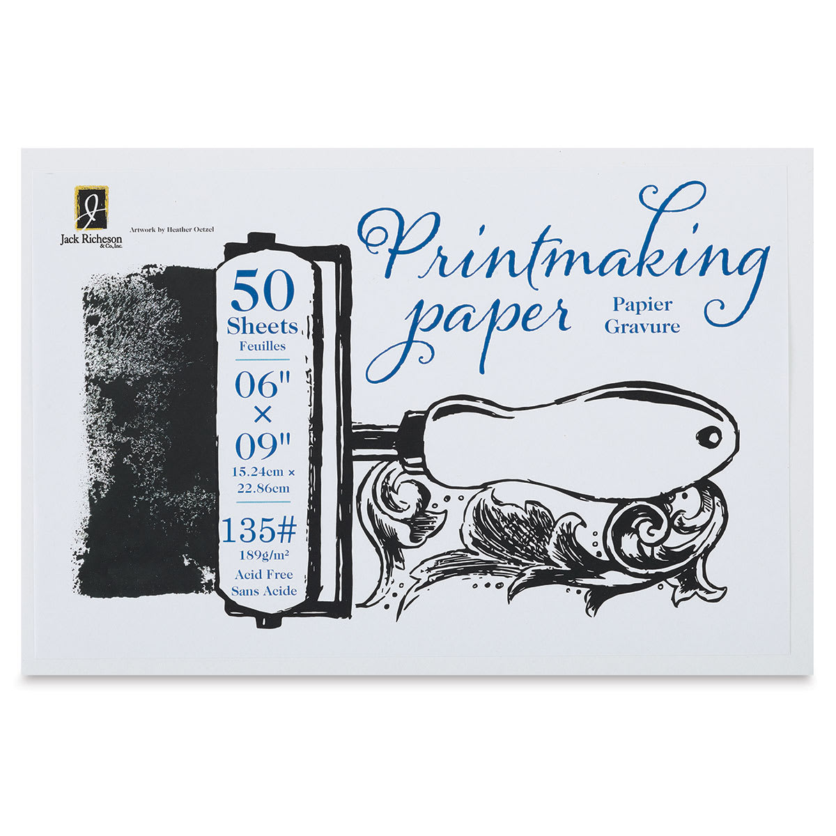Richeson Bulk Printmaking Paper - 6" x 9", 50 Sheets, 135 lb