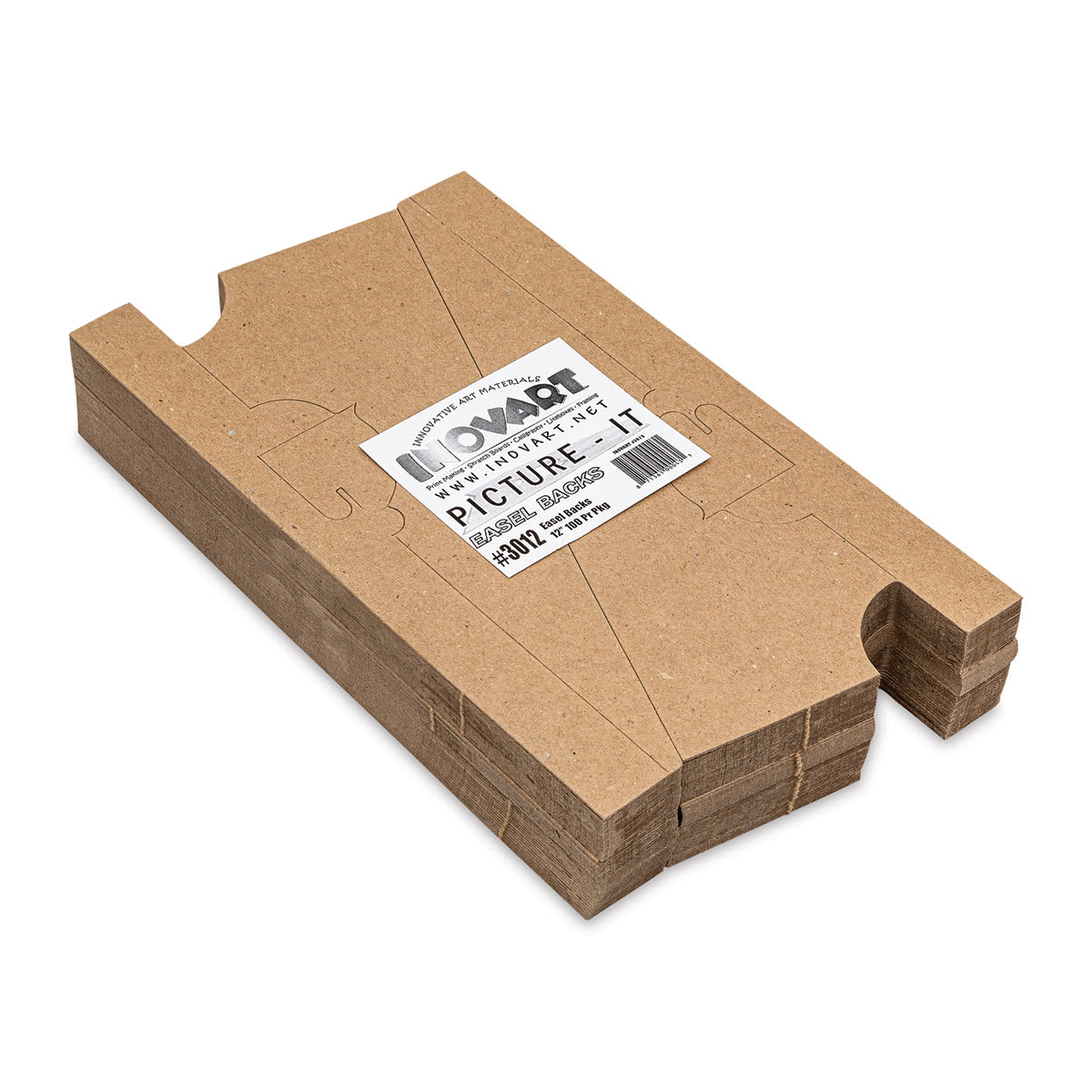 Locking Chipboard Easels - 12", Chipboard, Single-Wing, Pkg of 100