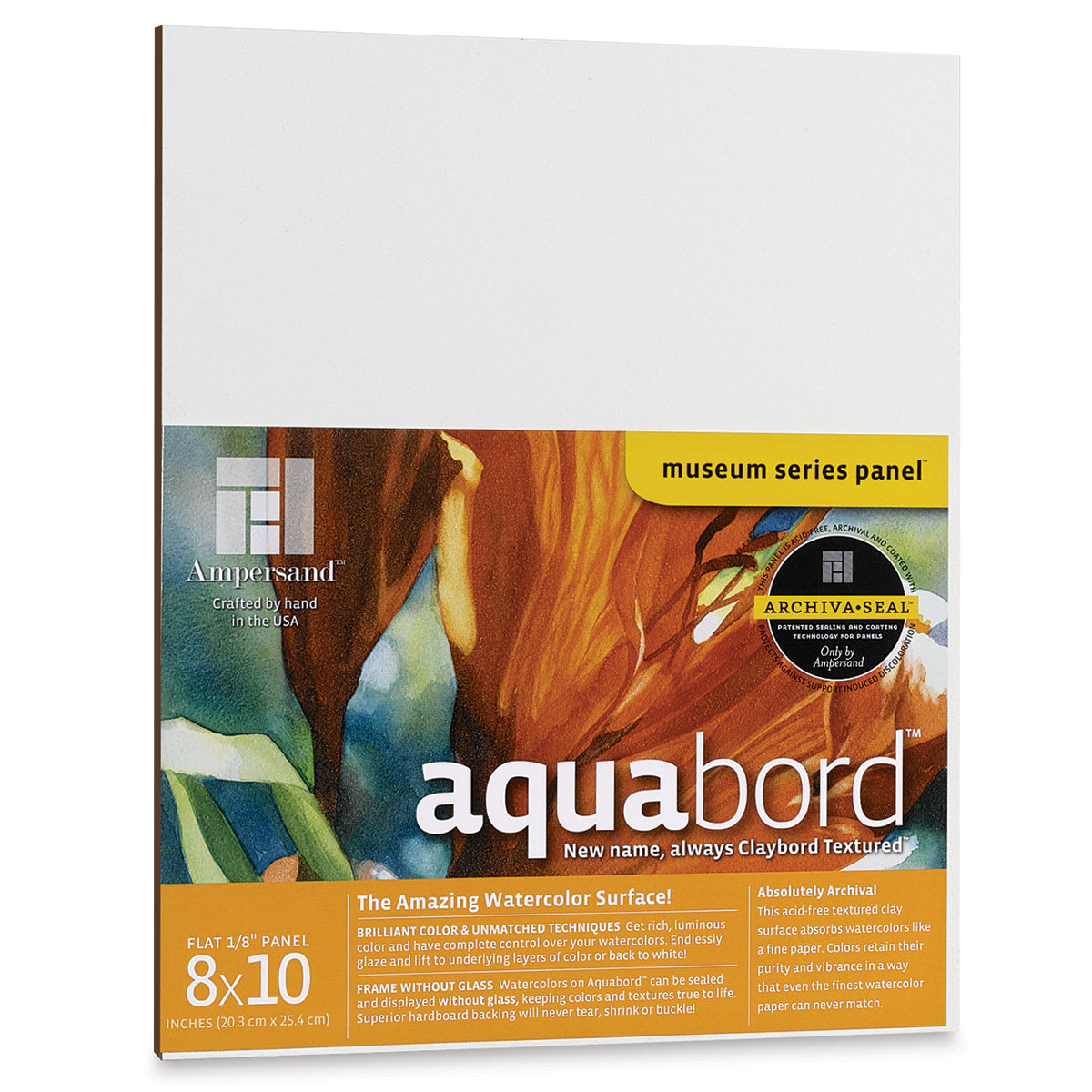 Ampersand Aquabord Panel - 8" x 10", 1/8" Flat,