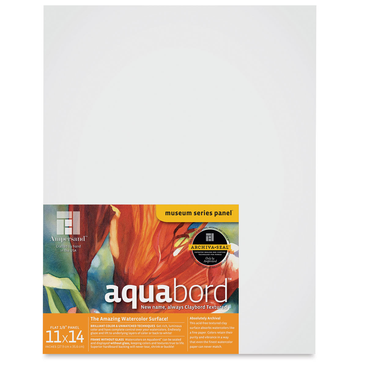 Ampersand Aquabord Panel - 11" x 14", 1/8" Flat