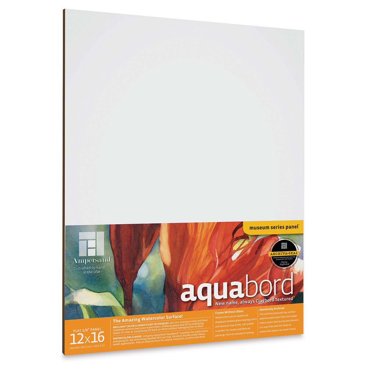 Ampersand Aquabord Panel - 12" x 16", 1/8" Flat