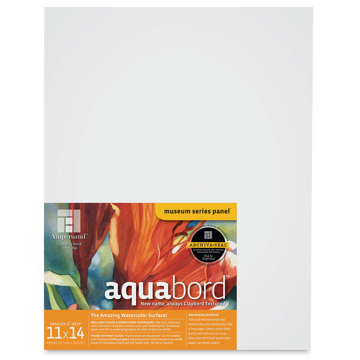 Ampersand Aquabord - 11" x 14" x 2", Deep Cradled