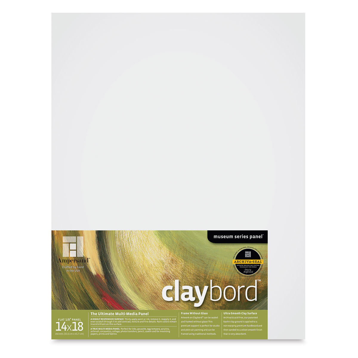 Ampersand Claybord - 14" x 18", 1/8" Flat