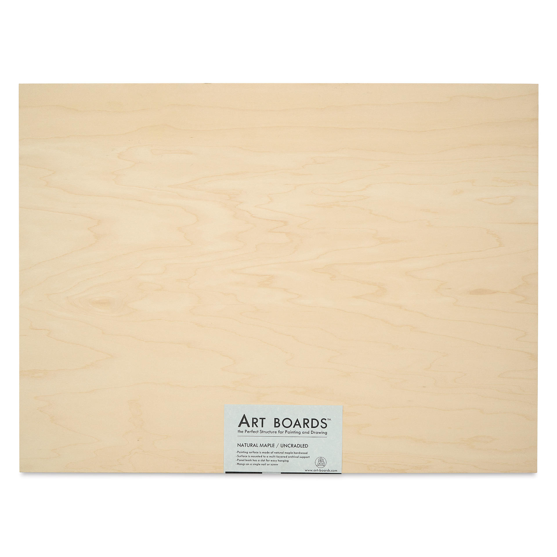 Art Boards Natural Maple Panel - 18" x 24", Uncradled - front in packaging