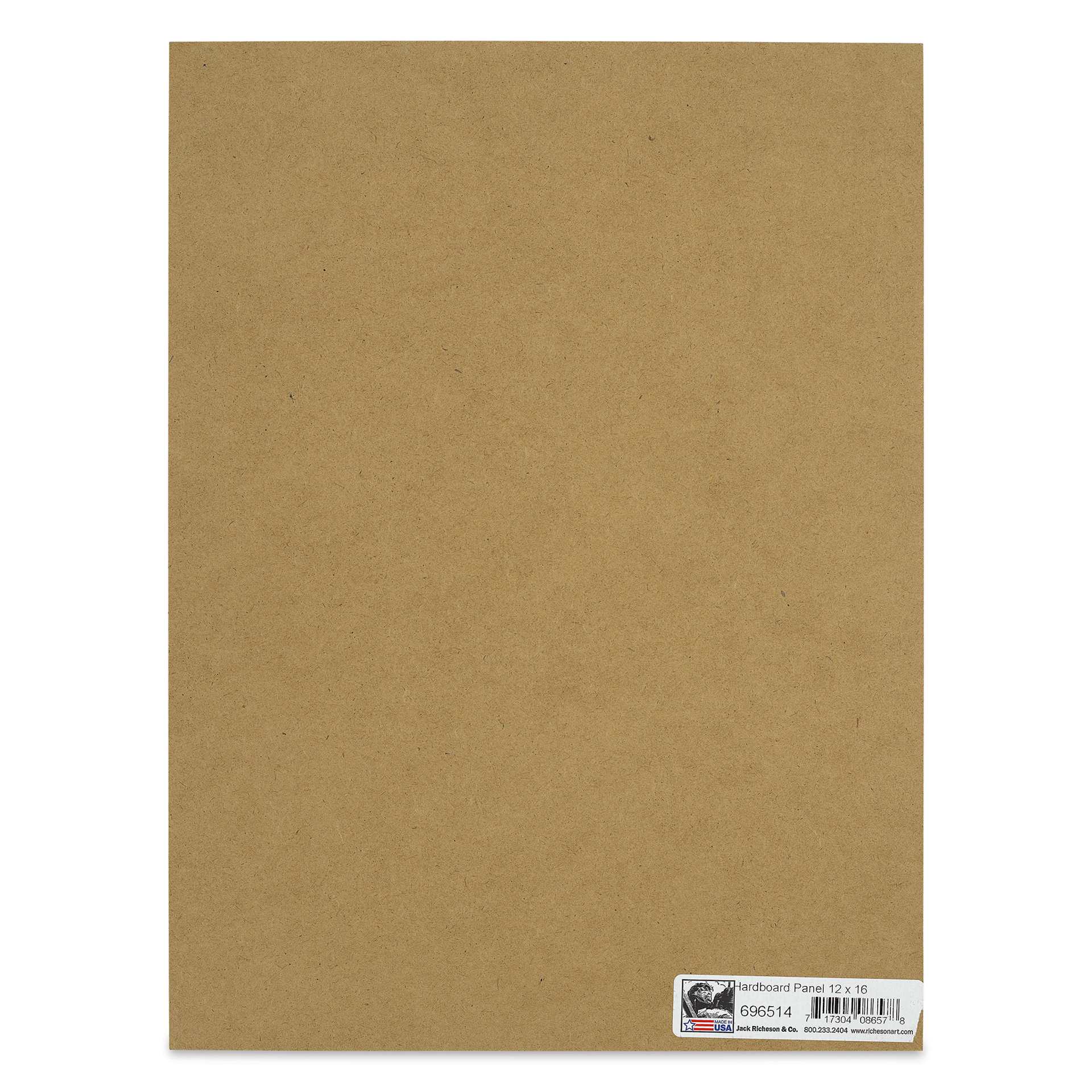 Richeson Hardboard Flat Panel - 12" x 16", 1/8" full sheet