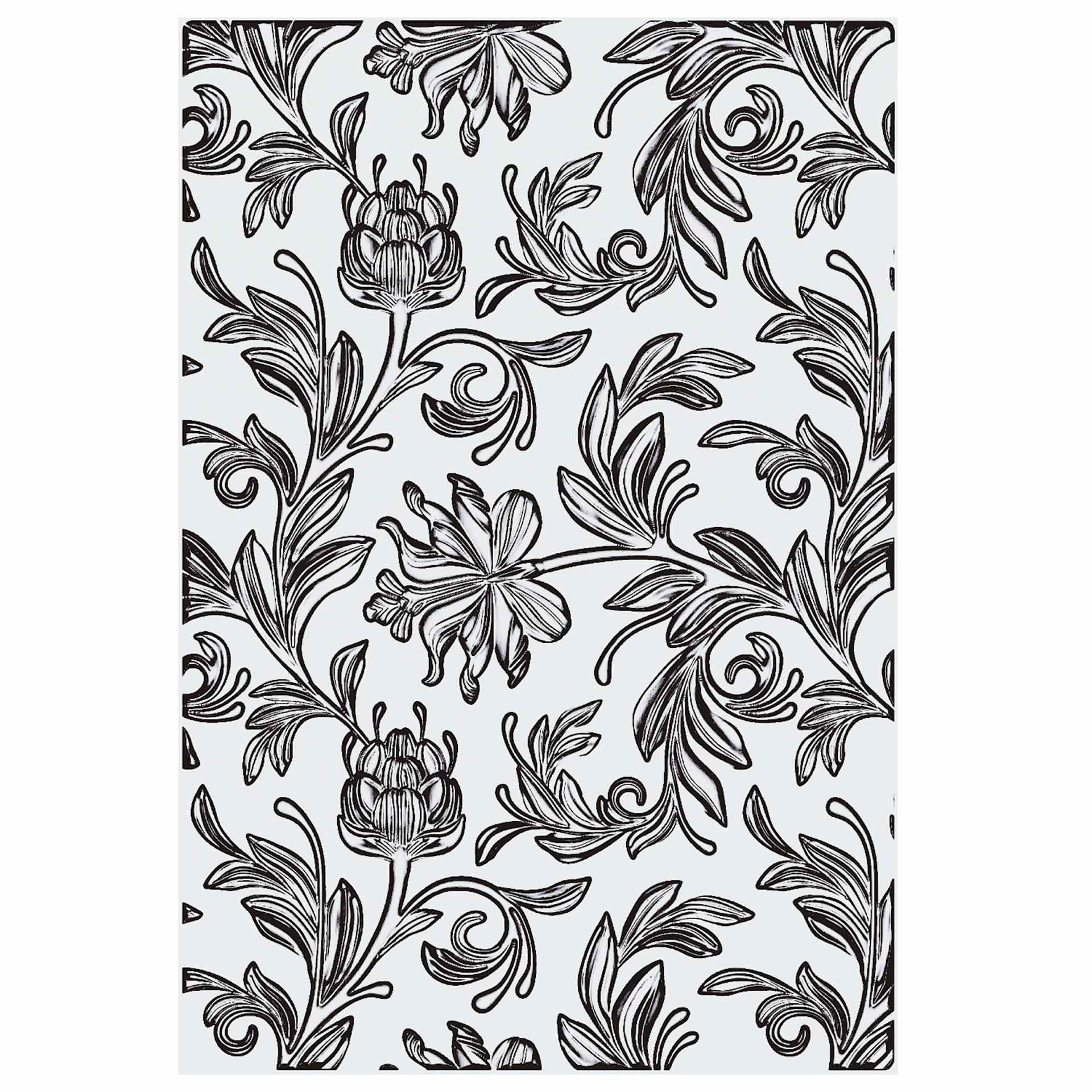 Sizzix 3-D Texture Fades Embossing Folder - Botanical