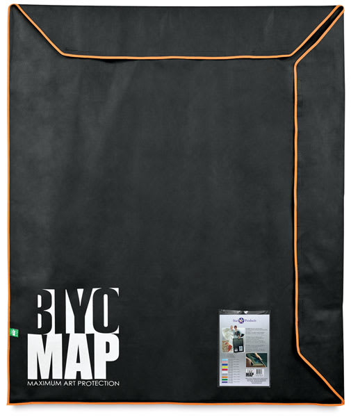 BIYOMAP Art Protection Case, Orange Border, Closed